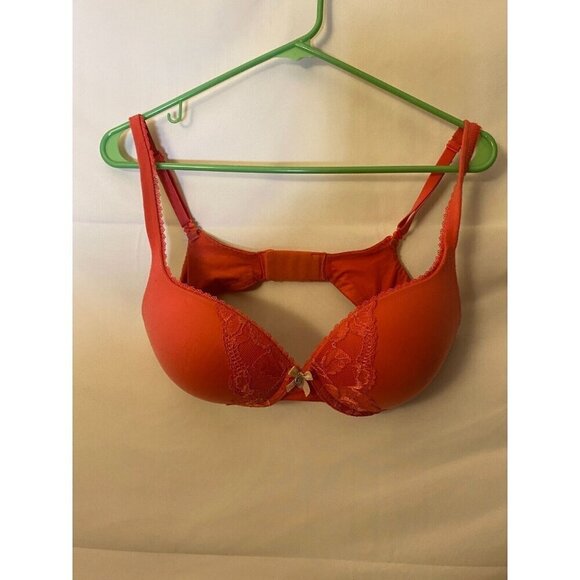 Body By victorias Secret Perfect Shape Pink Bra Womens Size 34D Underwire - Picture 1 of 3